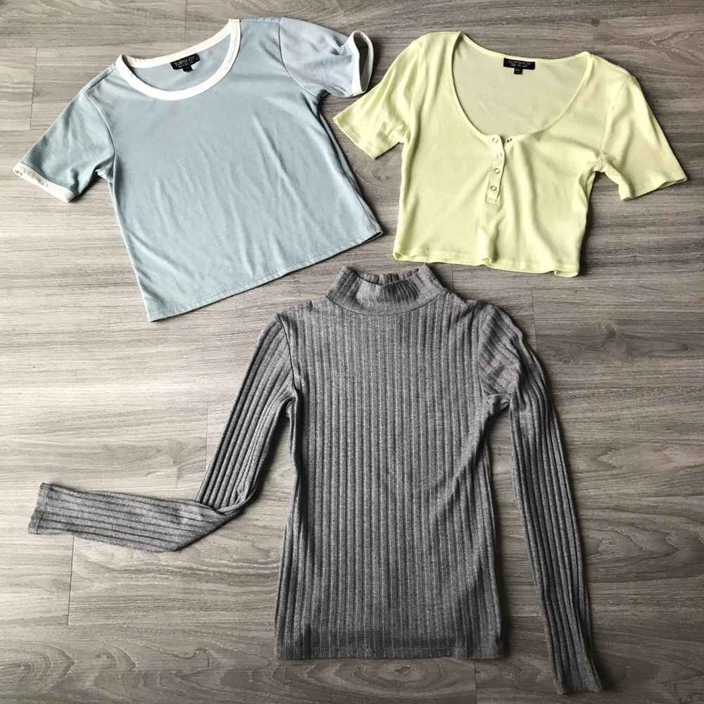 Topshop crop top shirt bundle